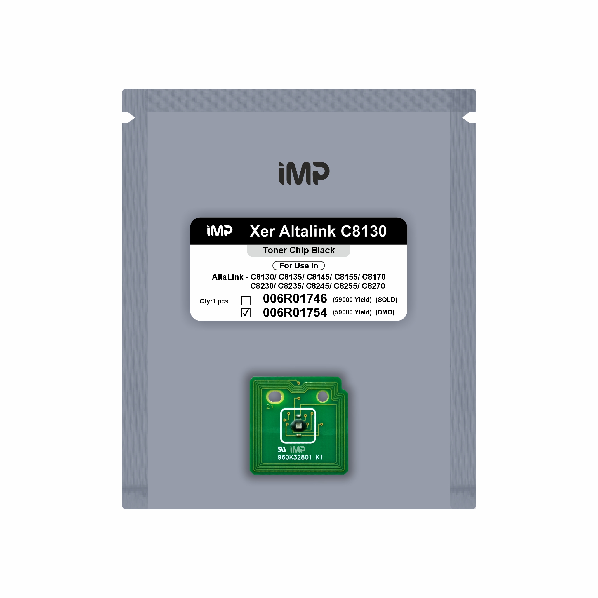 xerox altalink C8130 toner chip Black 006R01754