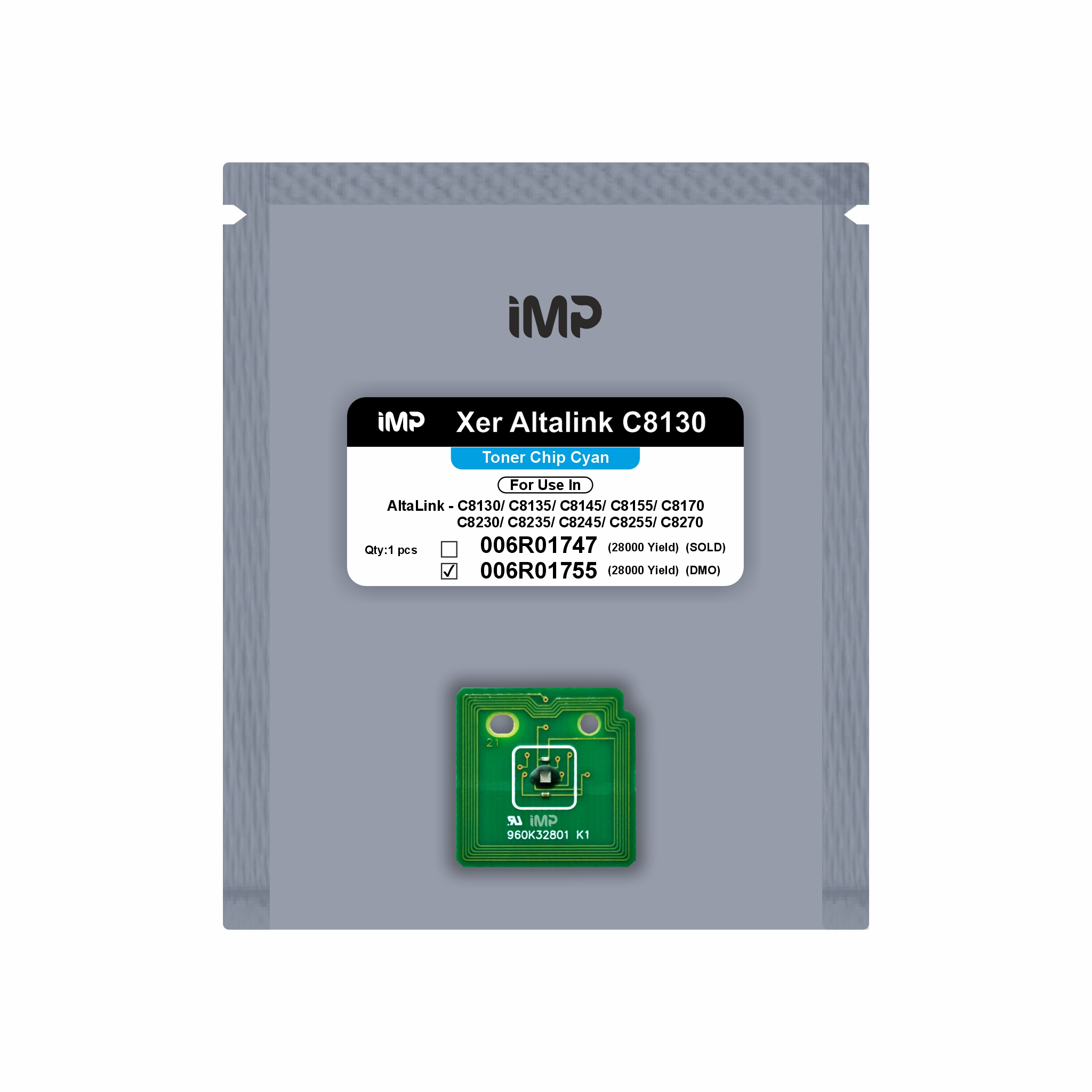 xerox altalink C8130 toner chip Cyan 006R01755