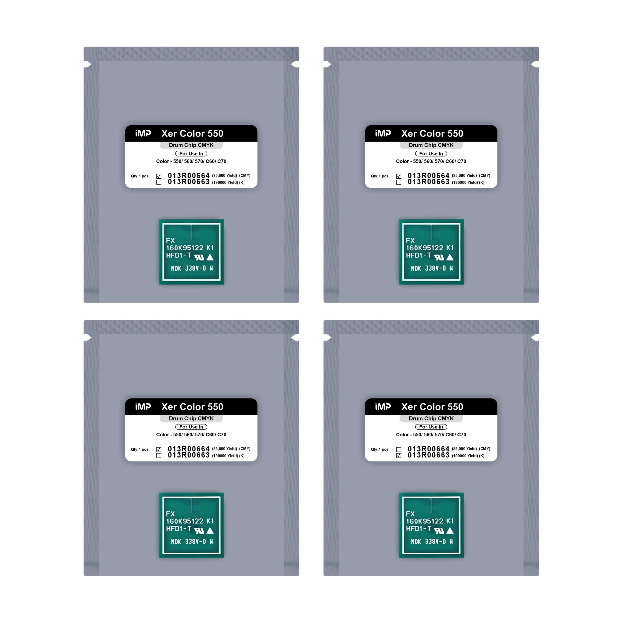 xerox 550 drum chip Set